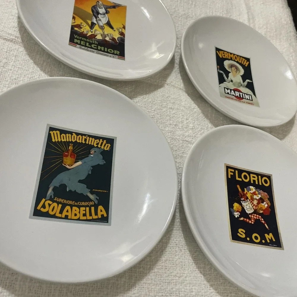 Pottery Barn Vintage Cocktail Plates‎ 8